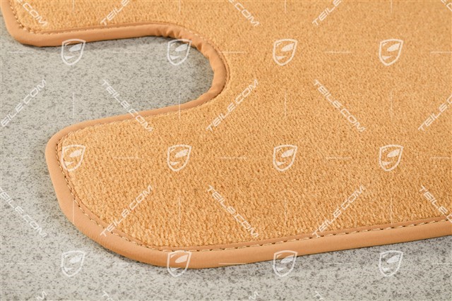 Luggage compartment velour floor mat, Sand Beige
