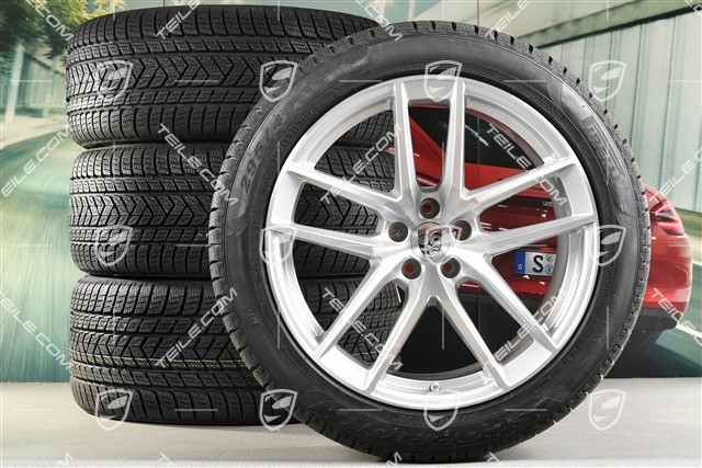 20-inch "Macan S" winter wheels set, rims 9J x 20 ET26 + 10J x 20 ET19, Pirelli winter tyres 265/45 R 20 + 295/40 R 20, with TPMS
