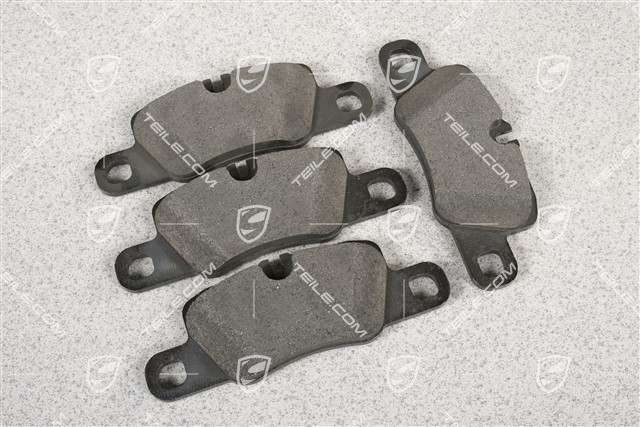 Brake pads, rear axle, for black/silver/green calipers