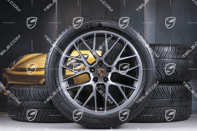 20" "RS Spyder Design" Winterräder Satz, Felgen 9J x 20 ET26 + 10J x 20 ET19, Michelin Winterreifen 265/45 R 20 + 295/40 R 20, mit RDK-Sensoren