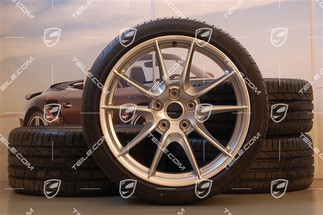 20-inch Carrera S (III) summer wheel set, 8J x 20 ET57 + 9,5J x 20 ET45, Pirelli summer tyres 235/35 ZR20 + 265/35 ZR20