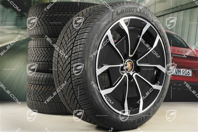 20" Turbo Aero Design Winterräder Satz, Felgen 9J x 20 ET54 + 11J x 20 ET60, Goodyear Winterreifen 245/45 R20 + 285/40 R20