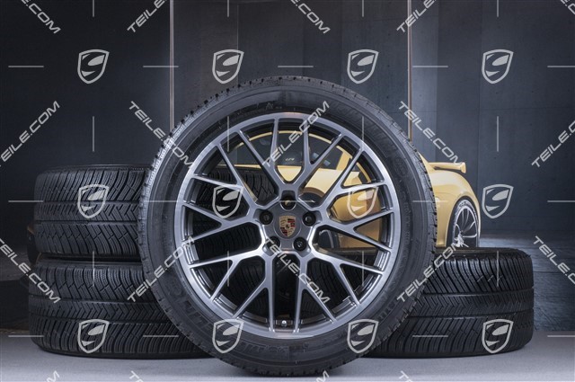 20" "RS Spyder Design" koła zimowe, komplet, felgi 9J x 20 ET26 + 10J x 20 ET19, opony zimowe Michelin 265/45 R 20 + 295/40 R 20, z czujnikami ciśnien