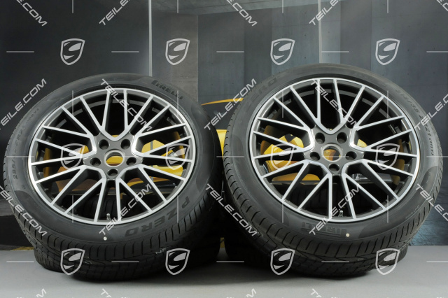 21-inch Cayenne RS Spyder summer wheel set, rims 9,5J x 21 ET46 + 11,0J x 21 ET49 + Pirelli P Zero summer tyres 285/40 R21 + 315/35 R21