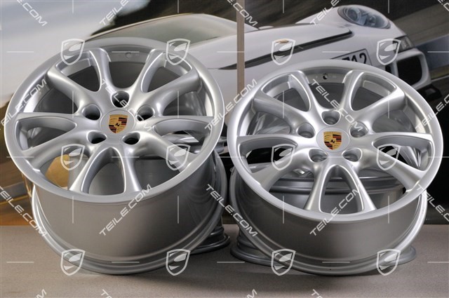 18-inch GT3 2004 (MK2) wheel set, 8,5J x 18 ET40 + 11J x 18 ET63