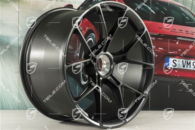 21-inch wheel rim GT3, 12J x 21 ET45, black satin matt