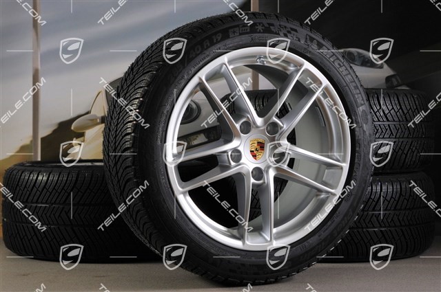 19-inch TURBO II winter wheel set, wheels 9J x 19 ET 60 + 10J x 19 ET61 + tyres Michelin Pilot Alpin 4, 255/45 R19+285/40 R19, with TPM