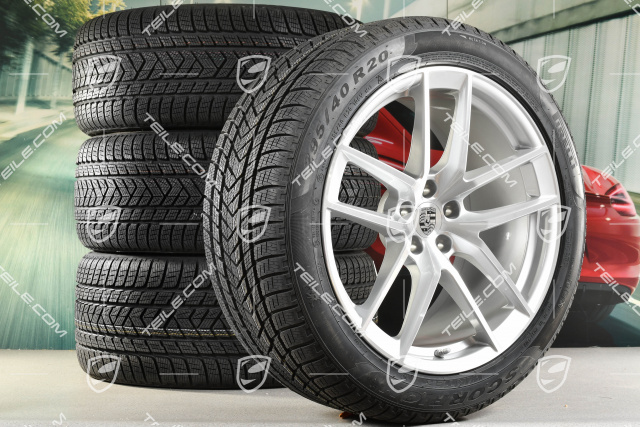 20-inch "Macan S" winter wheels set, rims 9J x 20 ET26 + 10J x 20 ET19, Pirelli winter tyres 265/45 R 20 + 295/40 R 20, with TPMS