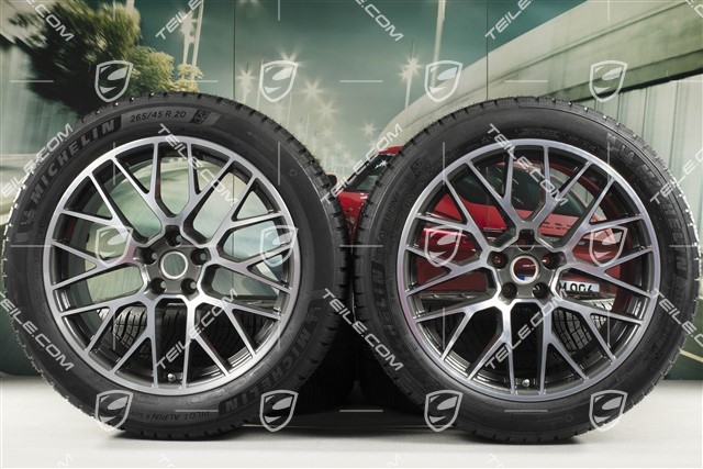 20-inch "RS Spyder Design" winter wheels set, rims 9J x 20 ET26 + 10J x 20 ET19, Michelin Pilot Alpin 5 SUV winter tyres 265/45 R20 + 295/40 R20, with TPMS