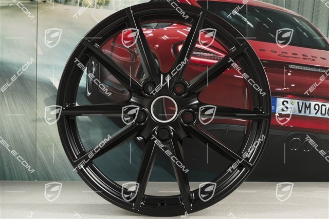 20-inch wheel rim Carrera S, 8,5J x 20 ET53 in black satin-mat