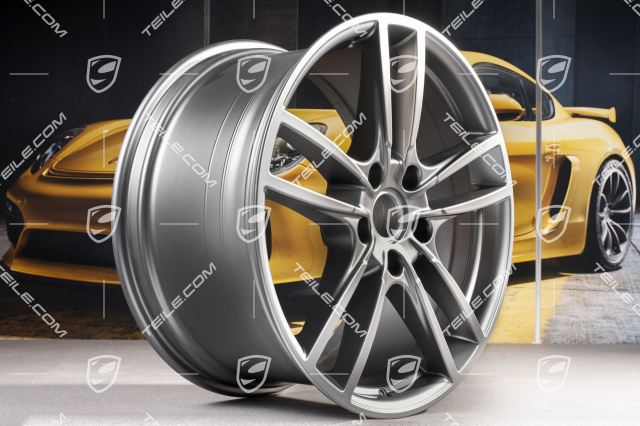 20" Felge Cayenne Sport, 10,5J x 20 ET64, Platinum-Seidenmatt