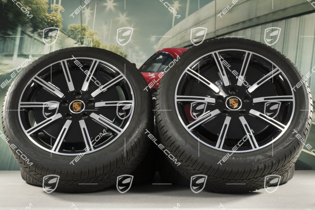 20" Sport Aero Winterräder Satz, Felgen 9J x 20 ET54 + 11J x 20 ET60, Goodyear Winterreifen 245/45 R20 + 285/40 R20