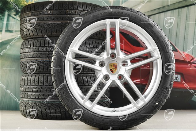 19-inch Carrera winter wheel set, 8,5J x 19 ET54 + 11J x 19 ET69, winter tyres 235/40 R19 + 285/35 R19