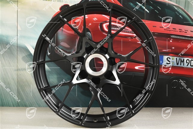 20-inch GT3RS wheel rim, 10J x 20 ET45, black satin matt