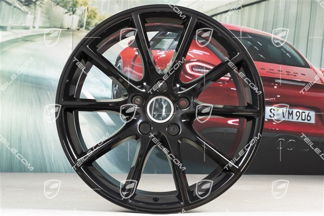 20" felga Cayenne Design, 10,5J x 20 ET64, czarny wysoki połysk