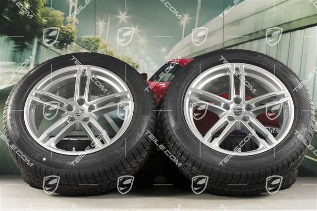 19-inch "Macan Sport" winter wheels set, rims 8,5J x 19 ET21 + 9J x 19 ET21 + NEW Pirelli winter tyres 235/55 R19 + 255/50 R19, with TPMS