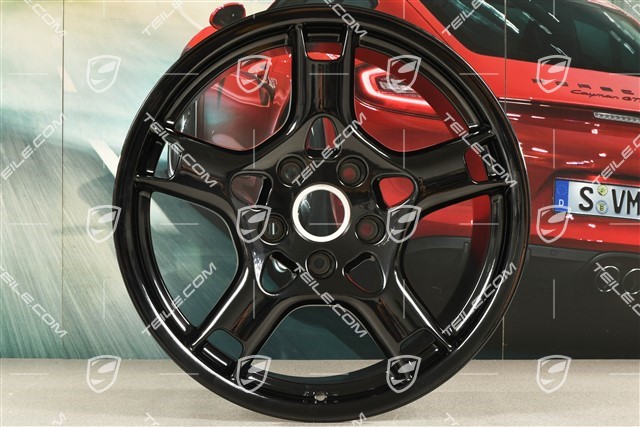 19-inch Carrera S, S+M, wheel, 11J x 19 ET51, black high gloss