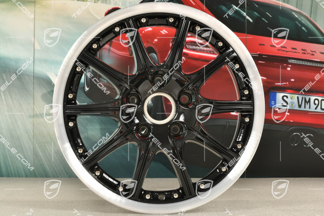 18" Felge GT3 Sport Design, 7,5J x 18 ET50, schwarz hochglanz