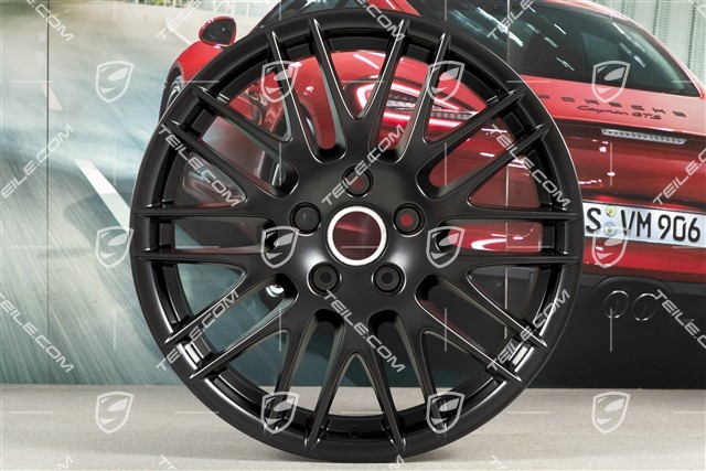 20" Felge RS Spyder Design, 9J x 20 ET57, Schwarz Seidenmatt