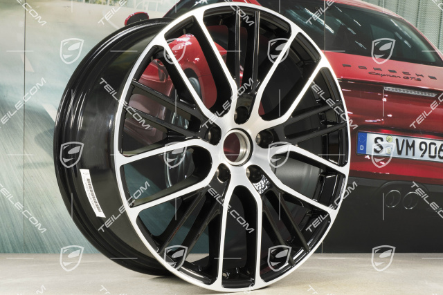 21-inch Panamera Exclusive Design Sport wheel rim, 9,5J x 21 ET71, black high gloss