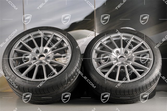 20" Komplet kół letnich Panamera Sport, felgi 2 x 9,5J x 20 ET 65 + 2 x 11,5 J x 20 ET 63, opony 255/40 ZR20 + 295/35 ZR20 z RDK