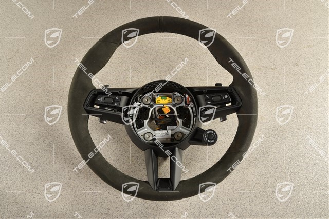 PDK Steering wheel, multifunction, Sport Chrono Package Plus, Alcantara Race Tex, Black