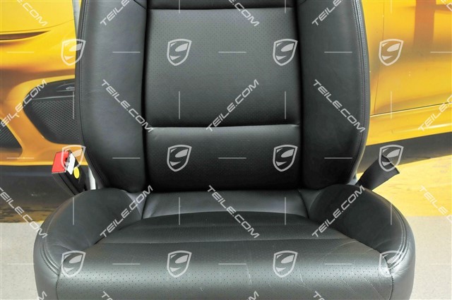 Seat, el. adjustment, leather, Black, L