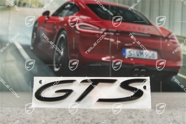 Schriftzug "GTS" Glanzschwarz