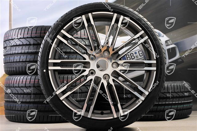 20-inch Turbo III summer wheel set, 8,5J x 20 ET51 + 11J x 20 ET70, tyres 245/35 ZR20 + 295/30 ZR20, with TPM