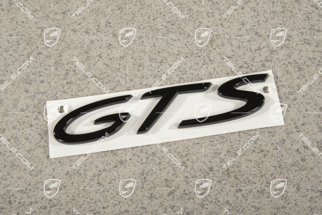 Schriftzug "GTS" Glanzschwarz