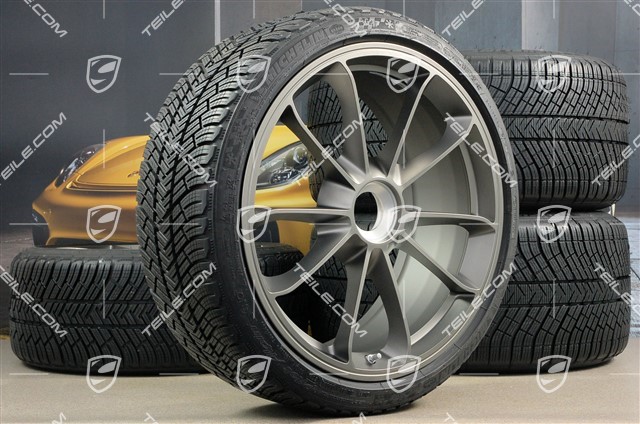 GT3RS 20" Winterräder Satz, Felgen 9J x 20 ET55 + 12J x 20 ET47 + Michelin Winterreifen 245/35 R20 + 315/35 R20, mit RDK Sensoren