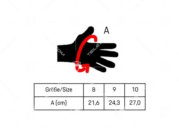 1 Pair assembly gloves, Size 8