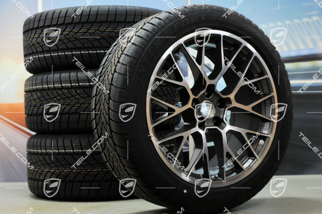 20-inch "RS Spyder Design" winter wheels set, rims 9J x 20 ET26 + 10J x 20 ET19, Dunlop winter tyres 265/45 R 20 + 295/40 R 20, with TPMS