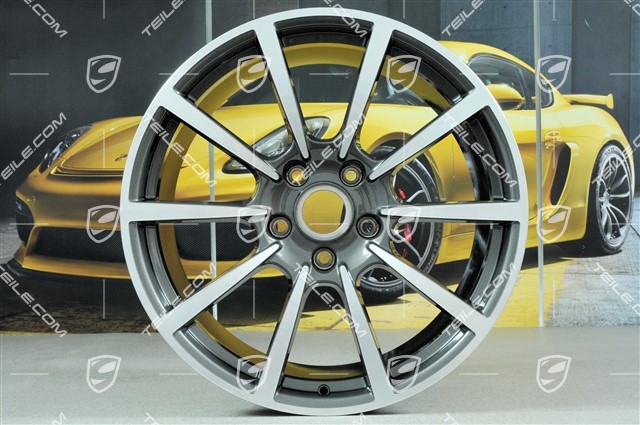 20-inch wheel rim set Carrera Classic, 8J x 20 ET57 + 10J x 20 ET45, titanium dark