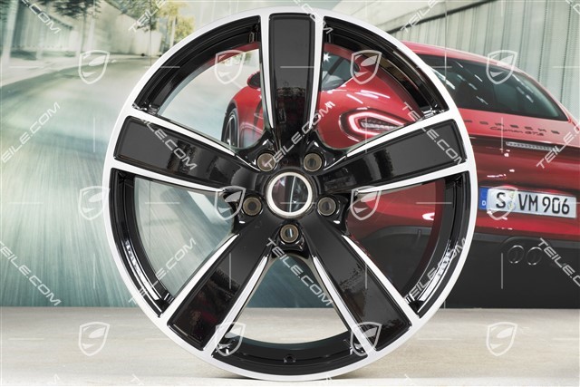 22" Felgensatz Cayenne Sport Classic, 10J x 22 ET48 + 11,5J x 22 ET61, tiefschwarz-metallic