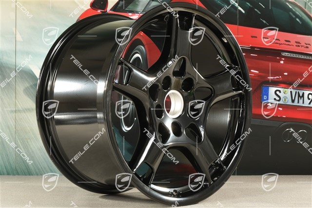19-inch Carrera S, S+M, wheel, 11J x 19 ET51, black high gloss