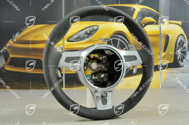 Kierownica Sport-Design, PDK, Sport Chrono, Alcantara, czarna