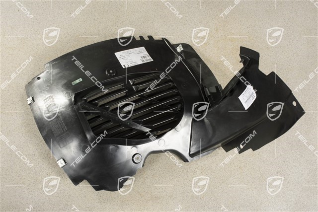 Wheel housing well liner front, front part, Tiptronic, L