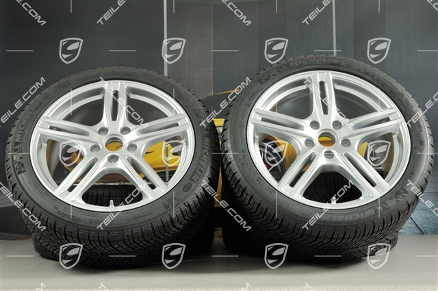 20" Winterräder Satz "Panamera Turbo", Felgen 9,5 J x 20 ET71 + 10,5 J x 20 ET71 + Michelin Pilot Alpin 4 Winterreifen 275/40 R20 + 315/35 R20