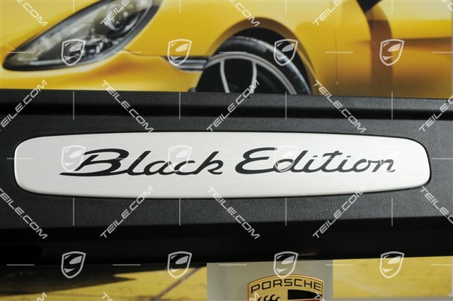 Scuff plate / sill cover, logo "Black Edition", R