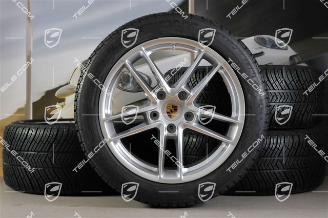 19-inch TURBO II winter wheel set, wheels 9J x 19 ET 60 + 10J x 19 ET61 + tyres Michelin Pilot Alpin 4, 255/45 R19+285/40 R19, with TPM