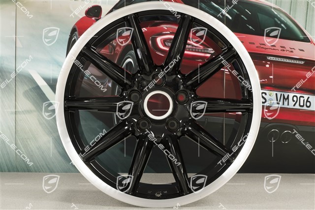 19-inch "Carrera Sport" wheel, 10J x 19 ET42, Black High Gloss