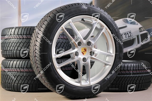 19-inch TURBO II winter wheel set, wheels 9J x 19 ET 60 + 10J x 19 ET61 + Continental winter tyres, 255/45 R19+285/40 R19, without TPM