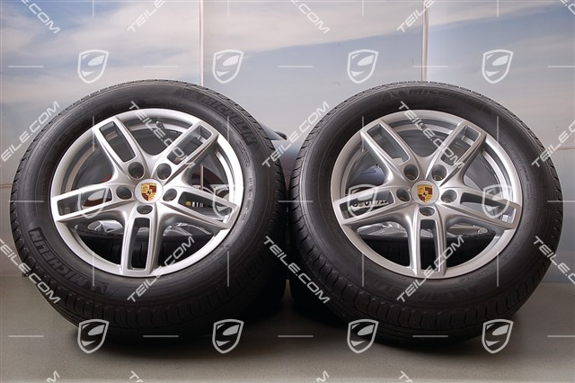 19-inch Cayenne Turbo summer wheel set, 4 wheels 8,5 J x 19 ET 59 + 4 tyres  265/50 R 19 110Y XL, with TPMS