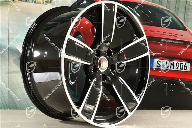 22" Felga Sport Classic, 11,5J x 22 ET52, czarny wysoki połysk