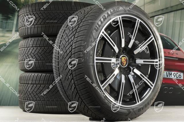 20" Sport Aero Winterräder Satz, Felgen 9J x 20 ET54 + 11J x 20 ET60, Goodyear Winterreifen 245/45 R20 + 285/40 R20