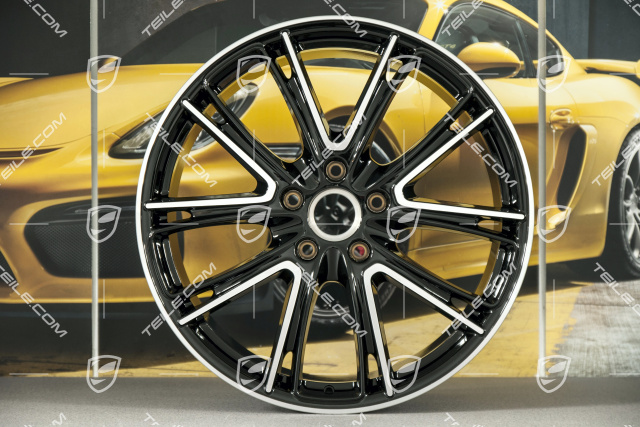 21-inch wheel rim Panamera Exclusive, 9,5J x 21 ET71, black high gloss