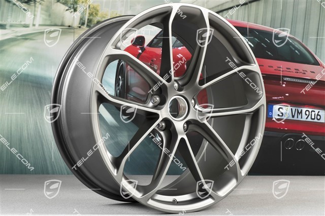 22" Felge GT, Front, 10J x 22 ET48, Platinum-Seidenmatt