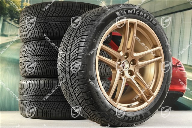 20-inch "Macan Turbo" winter wheels set, rims 9J x 20 ET26 + 10J x 20 ET19 + Michelin Latitude Alpin 5 winter tyres 265/45 R20 + 295/40 R20, neodyme, with TPMS