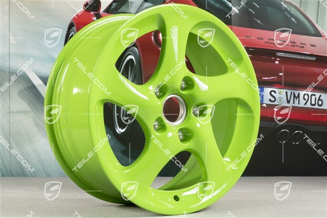 18" Turbo Look II Felge, 8J x 18 ET50, Lizard green